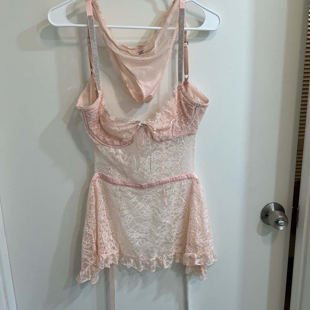 Victoria's Secret Pink Lace Chemise & Slip